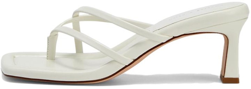 CHARLES&KEITH PU 交叉帶方頭夾趾高跟 時尚涼拖 7cm 女款 白色 Buy CHARLES&KEITH PU 交叉帶方頭夾趾高跟 時尚涼拖 7cm 女款 白色