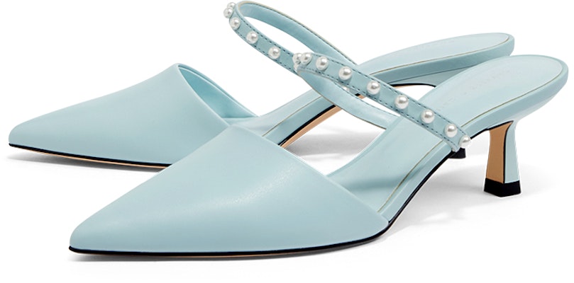 (Women) CHARLES & KEITH PU Light Blue 'Pearl Ankle-Strap Stiletto' CK1-60920300_LIGHTBLUE Order (Women) CHARLES & KEITH PU Light Blue 'Pearl Ankle-Strap Stiletto' CK1-60920300_LIGHTBLUE