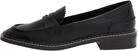 (Women) CHARLES & KEITH PU Loafers 'Black Casual Mid-Low Heel Platform' CK1-70380878_BLACK (Women) CHARLES & KEITH PU Loafers 'Black Casual Mid-Low Heel Platform' CK1-70380878_BLACK