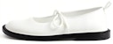 (W) CHARLES & KEITH PU Mary Jane Flats 'Kasual Ringkas Hujung Bulat Putih' CK1-70900270_WHITE