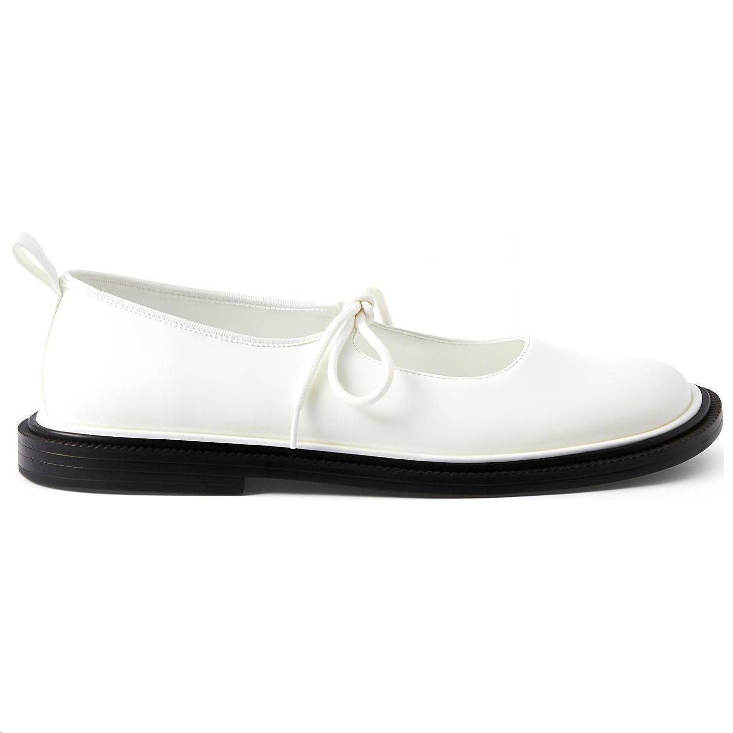 Order CHARLES&KEITH PU簡潔休閒圓頭瑪麗珍平底鞋 女款 白色