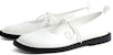 (W) CHARLES & KEITH PU Mary Jane Flats 'Kasual Ringkas Hujung Bulat Putih' CK1-70900270_WHITE