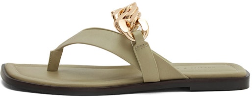 (Women) CHARLES & KEITH PU Metal Chain Thong Sandals 'Taupe' CK1-70380863_TAUPE (Women) CHARLES & KEITH PU Metal Chain Thong Sandals 'Taupe' CK1-70380863_TAUPE