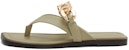 (W) CHARLES & KEITH PU Sandal Rantai Logam 'Taupe' CK1-70380863_TAUPE