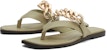 (W) CHARLES & KEITH PU Sandal Rantai Logam 'Taupe' CK1-70380863_TAUPE