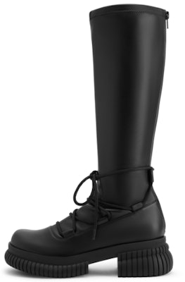 (W) CHARLES & KEITH PU Platform Zip 'Slim Tall Boot' Sepatu Bot Tinggi Wanita CK1-90360373 Buy (W) CHARLES & KEITH PU Platform Zip 'Slim Tall Boot' Sepatu Bot Tinggi Wanita CK1-90360373