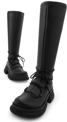 (W) CHARLES & KEITH PU Platform Zip 'Slim Tall Boot' Sepatu Bot Tinggi Wanita CK1-90360373 Lookbook (W) CHARLES & KEITH PU Platform Zip 'Slim Tall Boot' Sepatu Bot Tinggi Wanita CK1-90360373