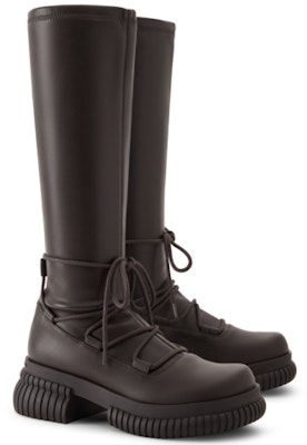 (W) CHARLES & KEITH PU Platform Zip 'But Tinggi Slim'. CK1-90360373 Cheap (W) CHARLES & KEITH PU Platform Zip 'But Tinggi Slim'. CK1-90360373