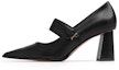 Buy (W) CHARLES & KEITH PU Tumit Tinggi Mary Jane Hujung Runcing 'Hitam' CK1-60361375_BLACK