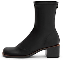 (Women) CHARLES & KEITH PU Retro Versatile Outdoor Casual Zip Short Boots 'Black' CK1-90900096_BLACK (Women) CHARLES & KEITH PU Retro Versatile Outdoor Casual Zip Short Boots 'Black' CK1-90900096_BLACK