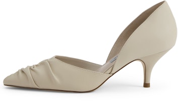 (Women) CHARLES & KEITH PU Ruched Pointed-Toe Stiletto 'Black' CK1-60361304 (Women) CHARLES & KEITH PU Ruched Pointed-Toe Stiletto 'Black' CK1-60361304