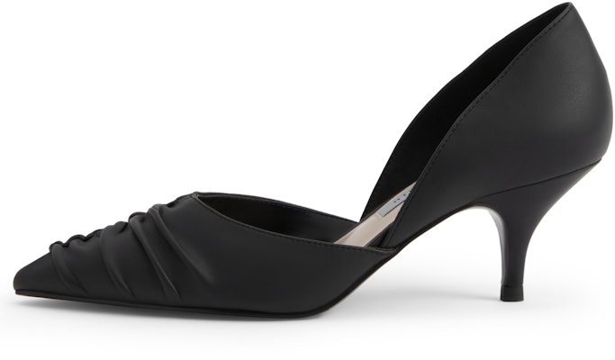 (W) (女性用) CHARLES & KEITH PU ギャザーポインテッドトゥスティレット「ブラック」CK1-60361304 CK1-60361304 Purchase (W) (女性用) CHARLES & KEITH PU ギャザーポインテッドトゥスティレット「ブラック」CK1-60361304 CK1-60361304