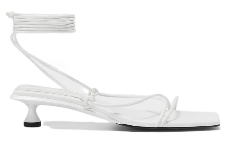 Order (W) Sandalias Charles & Keith PU 'Blancas de Cordones y Punta Abierta' CK1-61720111_WHITE