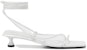 (W) CHARLES & KEITH Sandal Lelasan Putih 'Tali Kasut Terbuka' CK1-61720111_WHITE