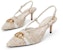 (Women) CHARLES & KEITH PU Stiletto 'Milk White Metallic Accents' CK1-60361403_CREAM