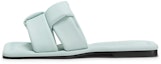 Buy (W) CHARLES & KEITH PU Tenunan Peep-Toe Flat Mules 'Mint Blue' CK1-70380955_MINT-BLUE