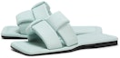 Lookbook (W) CHARLES & KEITH PU Tenunan Peep-Toe Flat Mules 'Mint Blue' CK1-70380955_MINT-BLUE
