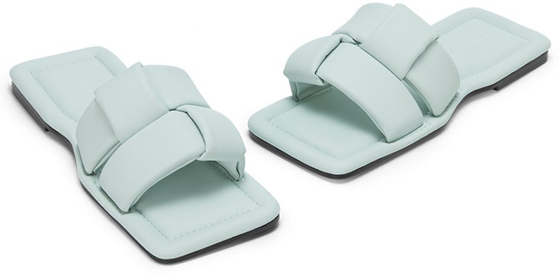 (W) CHARLES & KEITH PU Tenunan Peep-Toe Flat Mules 'Mint Blue' CK1-70380955_MINT-BLUE Shop (W) CHARLES & KEITH PU Tenunan Peep-Toe Flat Mules 'Mint Blue' CK1-70380955_MINT-BLUE