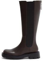 (Women) CHARLES & KEITH Retro Chunky High-Top Boots 'Deep Brown' CK1-90920100_DARKBROWN (Women) CHARLES & KEITH Retro Chunky High-Top Boots 'Deep Brown' CK1-90920100_DARKBROWN