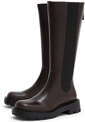 (Women) CHARLES & KEITH Retro Chunky High-Top Boots 'Deep Brown' CK1-90920100_DARKBROWN Order (Women) CHARLES & KEITH Retro Chunky High-Top Boots 'Deep Brown' CK1-90920100_DARKBROWN