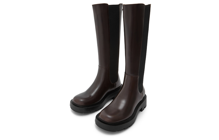 Lookbook (W) Botas Altas Retro Chunky CHARLES & KEITH 'Marrón Oscuro' CK1-90920100_DARKBROWN