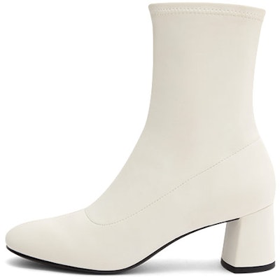 (W) CHARLES & KEITH Sepatu Boot Hak Chunky Quilted Retro 'Pink White' CK1-90280035-1_CHALK Buy (W) CHARLES & KEITH Sepatu Boot Hak Chunky Quilted Retro 'Pink White' CK1-90280035-1_CHALK