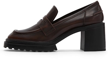 (Women) CHARLES & KEITH Retro Square Toe Block Heel 'Deep Brown' CK1-60361373_DARKBROWN (Women) CHARLES & KEITH Retro Square Toe Block Heel 'Deep Brown' CK1-60361373_DARKBROWN