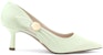 (W) CHARLES & KEITH Ruched Slingback 'Metal Buckle Kelabu Hijau' CK1-61720078_SAGE-GREEN