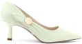 Order (W) CHARLES & KEITH Ruched Slingback 'Metal Buckle Kelabu Hijau' CK1-61720078_SAGE-GREEN