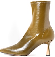 (Women) CHARLES & KEITH Sculpted Stiletto Ankle Boots 'Olive Green' CK1-91680132_OLIVE (Women) CHARLES & KEITH Sculpted Stiletto Ankle Boots 'Olive Green' CK1-91680132_OLIVE