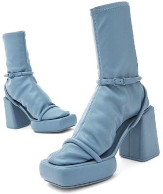 (W) CHARLES & KEITH 스퀘어토 삭스부츠 '블루 버클 스트랩' (Shortened: C&K 스퀘어토 삭스부츠 '블루 버클') CK1-60361354_BLUE Shop (W) CHARLES & KEITH 스퀘어토 삭스부츠 '블루 버클 스트랩' (Shortened: C&K 스퀘어토 삭스부츠 '블루 버클') CK1-60361354_BLUE