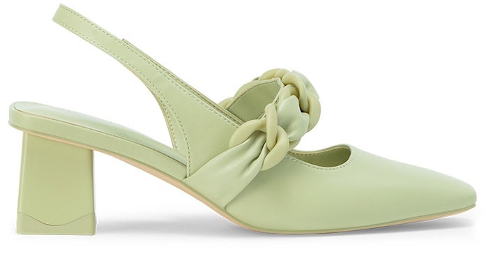 (Women) CHARLES & KEITH Square Toe Block Heel 'Grey Green' CK1-60920311_SAGE-GREEN Order (Women) CHARLES & KEITH Square Toe Block Heel 'Grey Green' CK1-60920311_SAGE-GREEN