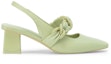 Order (W) CHARLES & KEITH Tumit Blok Hujung Empat Segi 'Kelabu Hijau' CK1-60920311_SAGE-GREEN