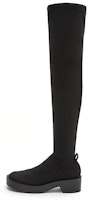 (Women) CHARLES & KEITH Square Toe Chunky Over-The-Knee Boots 'Black Texture' CK1-90360361_-BLACKTEXTURED (Women) CHARLES & KEITH Square Toe Chunky Over-The-Knee Boots 'Black Texture' CK1-90360361_-BLACKTEXTURED