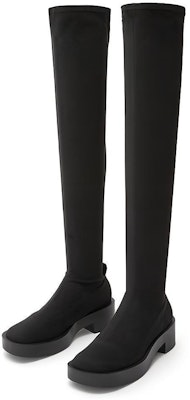 (Women) CHARLES & KEITH Square Toe Chunky Over-The-Knee Boots 'Black Texture' CK1-90360361_-BLACKTEXTURED Lookbook (Women) CHARLES & KEITH Square Toe Chunky Over-The-Knee Boots 'Black Texture' CK1-90360361_-BLACKTEXTURED