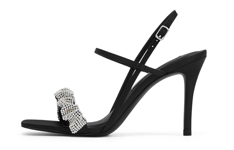 (Women) CHARLES & KEITH Stiletto Sandal 'Black Gemstone' CK1-60361402_BLACK