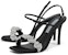 (W) CHARLES & KEITH Sandal Stiletto 'Black Gemstone' Hitam Batu Permata CK1-60361402_BLACK