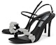 Order (W) CHARLES & KEITH Sandal Stiletto 'Black Gemstone' Hitam Batu Permata CK1-60361402_BLACK