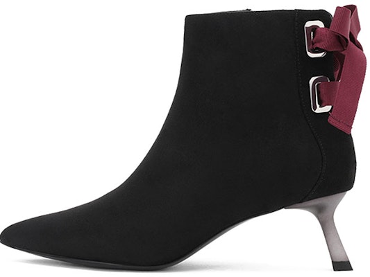 (Women) CHARLES & KEITH Suede Ankle High Stiletto Zip Booties 'Black' CK1-90360295 Buy (Women) CHARLES & KEITH Suede Ankle High Stiletto Zip Booties 'Black' CK1-90360295