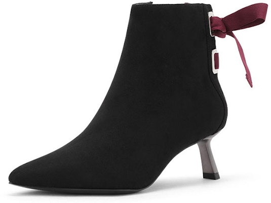 (W) CHARLES & KEITH But Ankle Tinggi Suede Stiletto Zip 'Hitam' CK1-90360295 Order (W) CHARLES & KEITH But Ankle Tinggi Suede Stiletto Zip 'Hitam' CK1-90360295