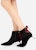 (W) CHARLES & KEITH But Ankle Tinggi Suede Stiletto Zip 'Hitam' CK1-90360295