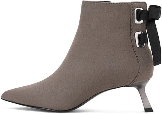 (Women) CHARLES & KEITH Suede Ankle High Stiletto Zip Booties 'Black' CK1-90360295 Purchase (Women) CHARLES & KEITH Suede Ankle High Stiletto Zip Booties 'Black' CK1-90360295