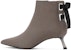 (W) CHARLES & KEITH But Ankle Tinggi Suede Stiletto Zip 'Hitam' CK1-90360295
