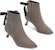 (W) CHARLES & KEITH But Ankle Tinggi Suede Stiletto Zip 'Hitam' CK1-90360295
