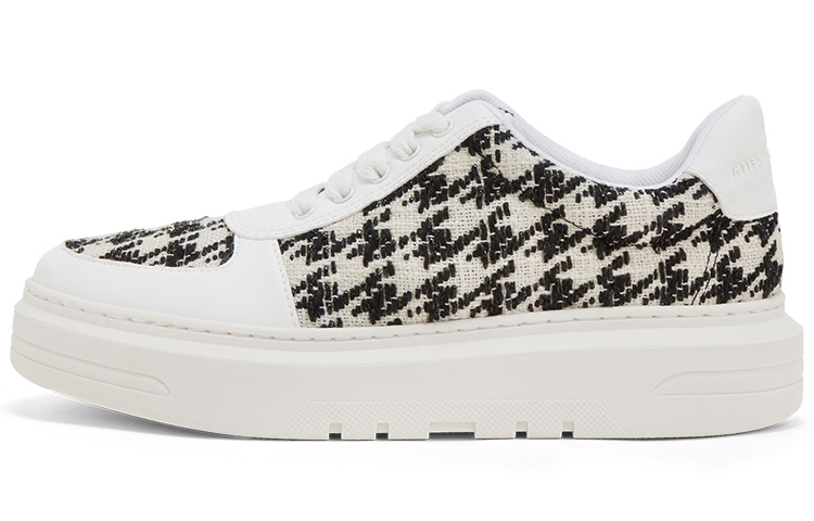 Lookbook (W) CHARLES & KEITH Tartan Lace-Up 'Motif Houndstooth' CK1-70900354-1