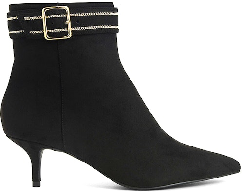 (Women) CHARLES & KEITH Textured Buckle Ankle Boots 'Black' CK1-90360338_BLACK Order (Women) CHARLES & KEITH Textured Buckle Ankle Boots 'Black' CK1-90360338_BLACK