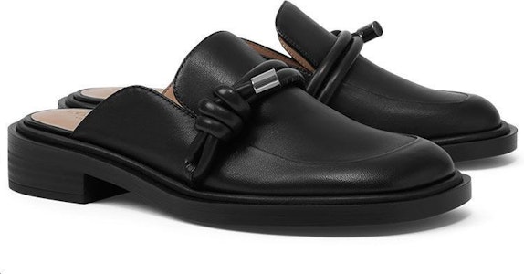 (W) CHARLES & KEITH 扭结装饰粗跟黑色穆勒鞋 SL1-71720091_BLACK Shop (W) CHARLES & KEITH 扭结装饰粗跟黑色穆勒鞋 SL1-71720091_BLACK