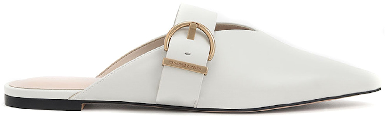 (Women) CHARLES & KEITH V-Cut Slingback Flats 'White' CK1-70380887_WHITE Order (Women) CHARLES & KEITH V-Cut Slingback Flats 'White' CK1-70380887_WHITE