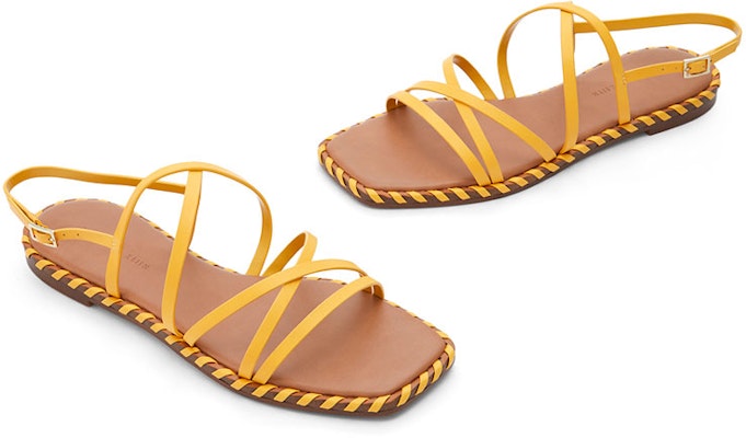 (W) CHARLES & KEITH Sandal Rata Beranyam Tali Silang 'Kuning Fesyen' CK1-70900278_YELLOW Lookbook (W) CHARLES & KEITH Sandal Rata Beranyam Tali Silang 'Kuning Fesyen' CK1-70900278_YELLOW