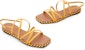 (W) CHARLES & KEITH Sandal Rata Beranyam Tali Silang 'Kuning Fesyen' CK1-70900278_YELLOW